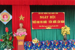 THCS NGHĨA BÌNH TỔ CHỨC NGÀY HỘI "THIẾU NHI VUI KHỎE - TIẾN BƯỚC LÊN ĐOÀN"