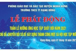 LỄ PHÁT ĐỘNG TUẦN LỄ HƯỞNG ỨNG HỌC TẬP SUỐT ĐỜI NĂM 2021 CHỦ ĐỀ: “Chuyển đổi số để xây dựng thành công một xã hội học tập mới”