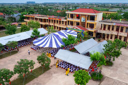 Trường THCS Thị trấn Rạng Đông Khai giảng năm học 2023 - 2024